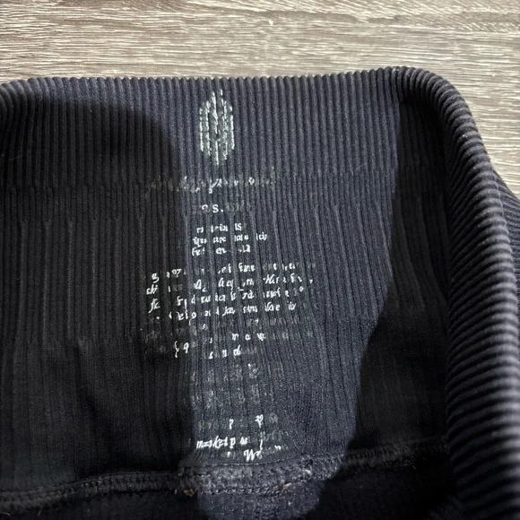 Free People Movement FP Ribbed Leggings Vintage Black Size XS / S - Picture 10 of 10